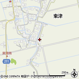 佐賀県三養基郡みやき町東津2232周辺の地図