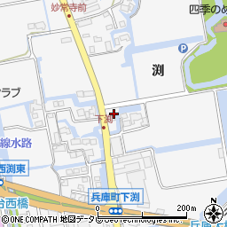 佐賀県佐賀市兵庫町渕1637-5周辺の地図