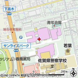 佐賀県総合体育館周辺の地図
