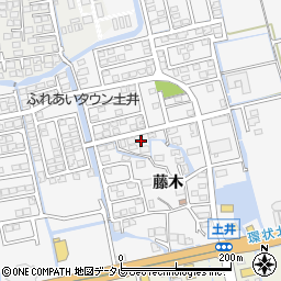 佐賀県佐賀市兵庫町藤木周辺の地図