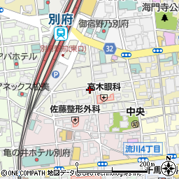 ジャパンライス別府店周辺の地図