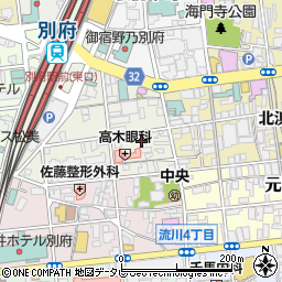 有限会社佐々木仏壇店　別府駅前店周辺の地図