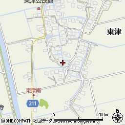 佐賀県三養基郡みやき町東津2010周辺の地図
