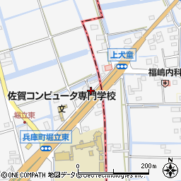 佐賀県佐賀市兵庫町瓦町457周辺の地図