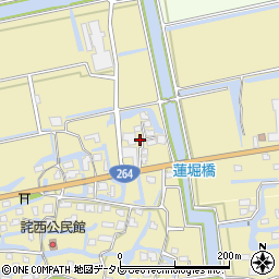 佐賀県神埼市千代田町詫田1834-14周辺の地図