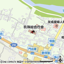 玖珠総合庁舎周辺の地図