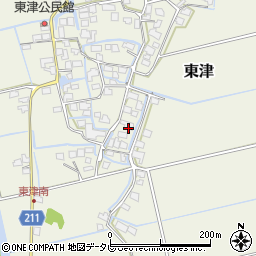 佐賀県三養基郡みやき町東津2000周辺の地図