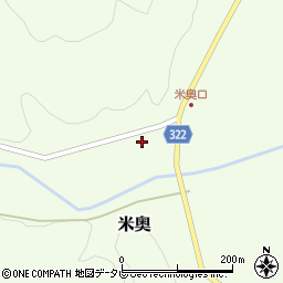 高知県高岡郡四万十町米奥558周辺の地図