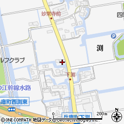 佐賀県佐賀市兵庫町渕1805-4周辺の地図