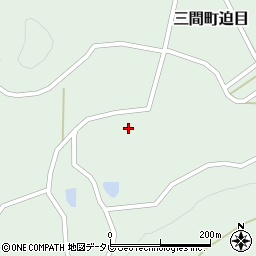 愛媛県宇和島市三間町迫目735周辺の地図