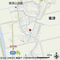 佐賀県三養基郡みやき町東津1986周辺の地図