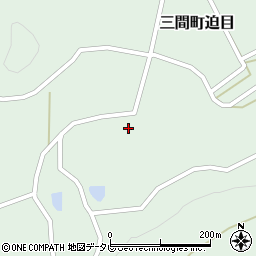 愛媛県宇和島市三間町迫目736周辺の地図
