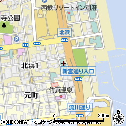 鶴田ホテル周辺の地図