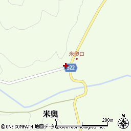 高知県高岡郡四万十町米奥501周辺の地図