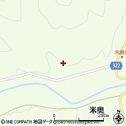 高知県高岡郡四万十町米奥584周辺の地図