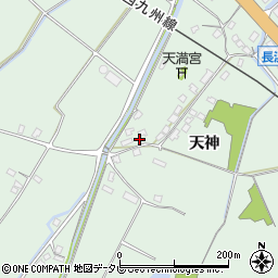 佐賀県伊万里市東山代町天神周辺の地図