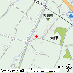 佐賀県伊万里市東山代町（天神）周辺の地図