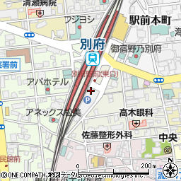 コスメドラッグファン　別府駅店周辺の地図