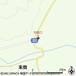 高知県高岡郡四万十町米奥543-4周辺の地図