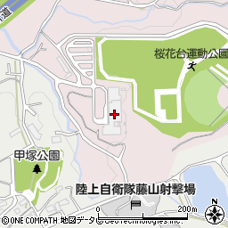 久留米市斎場周辺の地図