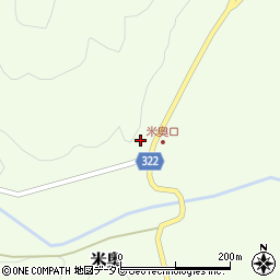 高知県高岡郡四万十町米奥499周辺の地図