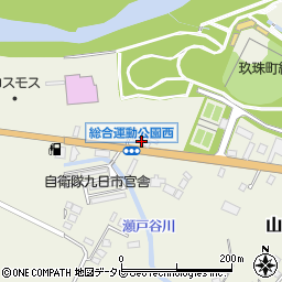 ホームセンターセブン玖珠給油所周辺の地図