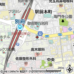 スーパーホテル別府駅前周辺の地図