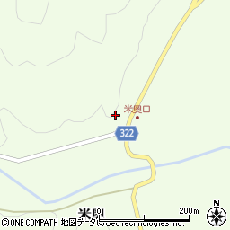 高知県高岡郡四万十町米奥495周辺の地図