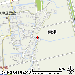 佐賀県みやき町（三養基郡）東津周辺の地図