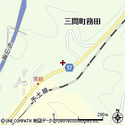 愛媛県宇和島市三間町務田1237周辺の地図