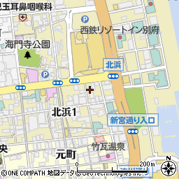 大分銀行北浜支店倉庫周辺の地図