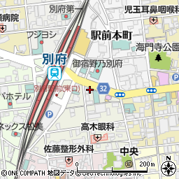 別府ステーションホテル周辺の地図