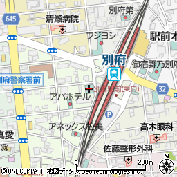 トヨタレンタリース大分別府駅前店周辺の地図