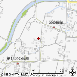 福岡県久留米市荒木町白口周辺の地図