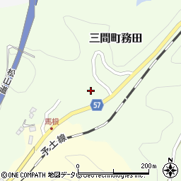 愛媛県宇和島市三間町務田1233周辺の地図