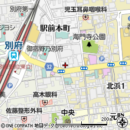 伊予銀行別府支店周辺の地図