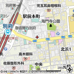 伊予銀行別府支店周辺の地図