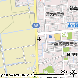 宝島書店鍋島店周辺の地図
