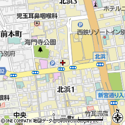 ヤマザキデイリーストア別府駅前通り店周辺の地図