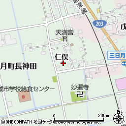 佐賀県小城市仁俣周辺の地図