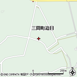 愛媛県宇和島市三間町迫目558周辺の地図