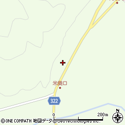 高知県高岡郡四万十町米奥485周辺の地図