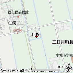 佐賀県小城市仁俣2697周辺の地図