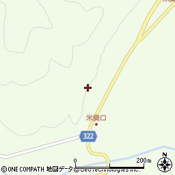 高知県高岡郡四万十町米奥478周辺の地図