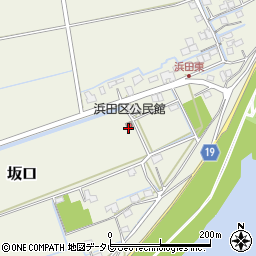 浜田区公民館周辺の地図
