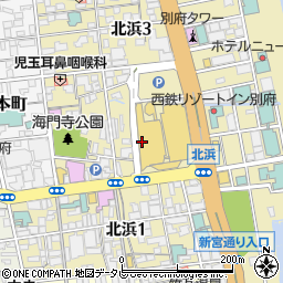 六盛 トキハ別府店周辺の地図