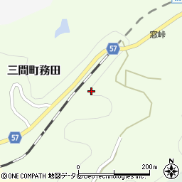 愛媛県宇和島市三間町務田周辺の地図