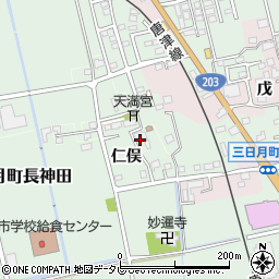 佐賀県小城市仁俣2776周辺の地図