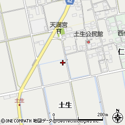 佐賀県小城市土生周辺の地図