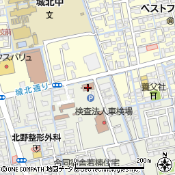 自動車検査独立行政法人九州検査部佐賀事務所周辺の地図